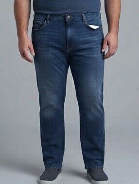 38 x 30 Medium Wash Denim Classic Jeans ROC Greater Rochester Slim Warp + Weft
